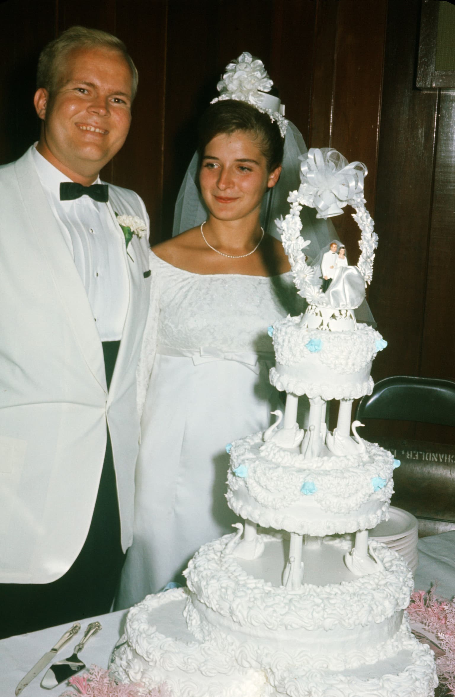 Clifford Jr. and Nadina on their wedding day, 1966